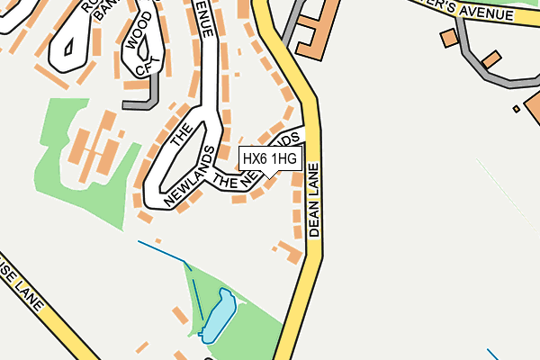 HX6 1HG map - OS OpenMap – Local (Ordnance Survey) HX6 1HG map - OS OpenMap – Local (Ordnance Survey)
