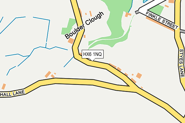 HX6 1NQ map - OS OpenMap – Local (Ordnance Survey) HX6 1NQ map - OS OpenMap – Local (Ordnance Survey)