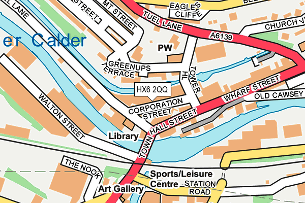 HX6 2QQ map - OS OpenMap – Local (Ordnance Survey) HX6 2QQ map - OS OpenMap – Local (Ordnance Survey)