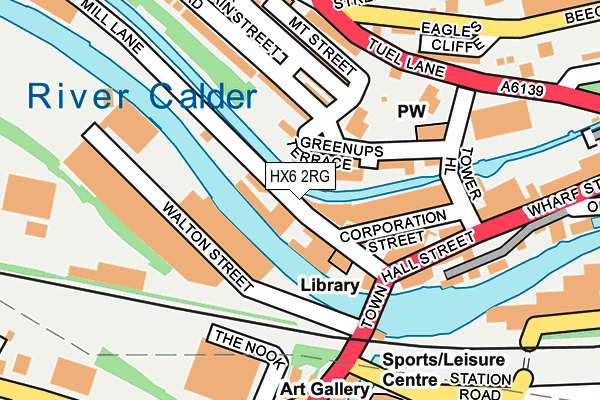 HX6 2RG map - OS OpenMap – Local (Ordnance Survey) HX6 2RG map - OS OpenMap – Local (Ordnance Survey)