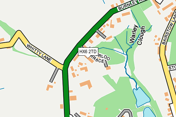 HX6 2TD map - OS OpenMap – Local (Ordnance Survey) HX6 2TD map - OS OpenMap – Local (Ordnance Survey)