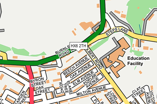 HX6 2TH map - OS OpenMap – Local (Ordnance Survey) HX6 2TH map - OS OpenMap – Local (Ordnance Survey)