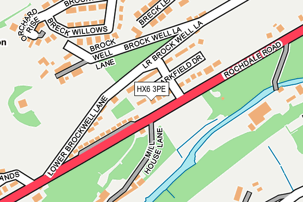 HX6 3PE map - OS OpenMap – Local (Ordnance Survey) HX6 3PE map - OS OpenMap – Local (Ordnance Survey)