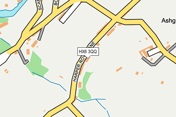 HX6 3QQ map - OS OpenMap – Local (Ordnance Survey) HX6 3QQ map - OS OpenMap – Local (Ordnance Survey)