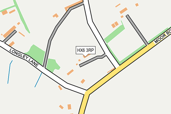 HX6 3RP map - OS OpenMap – Local (Ordnance Survey) HX6 3RP map - OS OpenMap – Local (Ordnance Survey)