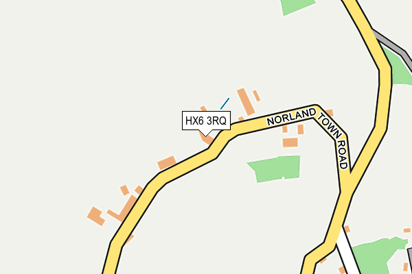HX6 3RQ map - OS OpenMap – Local (Ordnance Survey) HX6 3RQ map - OS OpenMap – Local (Ordnance Survey)