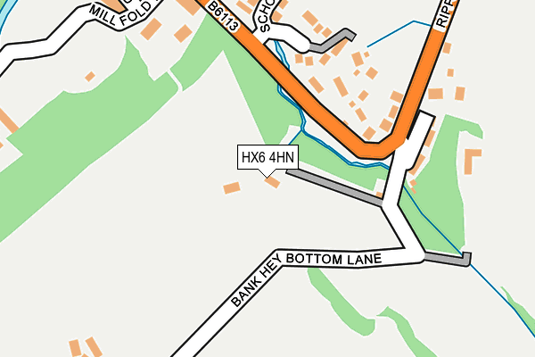 HX6 4HN map - OS OpenMap – Local (Ordnance Survey)