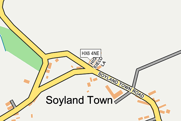 HX6 4NE map - OS OpenMap – Local (Ordnance Survey) HX6 4NE map - OS OpenMap – Local (Ordnance Survey)