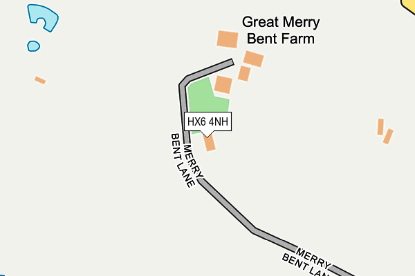 HX6 4NH map - OS OpenMap – Local (Ordnance Survey) HX6 4NH map - OS OpenMap – Local (Ordnance Survey)