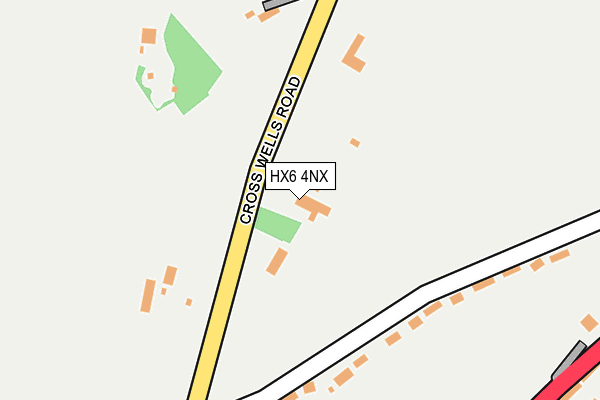 HX6 4NX map - OS OpenMap – Local (Ordnance Survey)