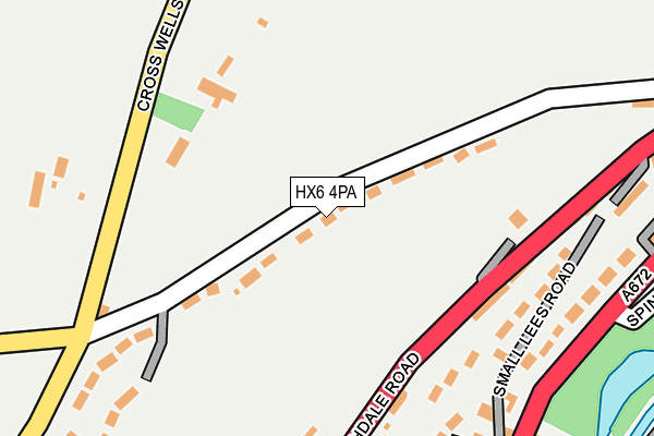 HX6 4PA map - OS OpenMap – Local (Ordnance Survey) HX6 4PA map - OS OpenMap – Local (Ordnance Survey)