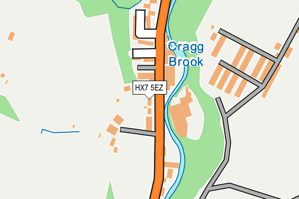 HX7 5EZ map - OS OpenMap – Local (Ordnance Survey)