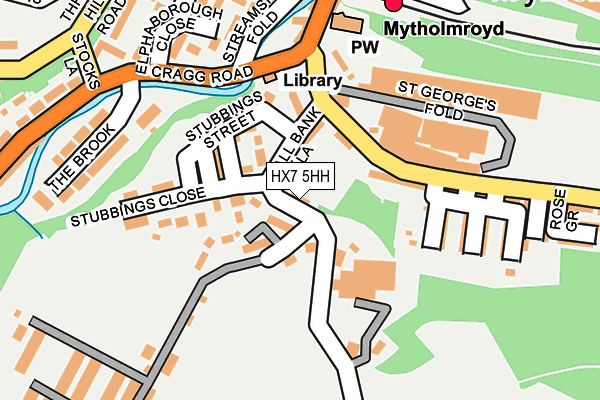 HX7 5HH map - OS OpenMap – Local (Ordnance Survey) HX7 5HH map - OS OpenMap – Local (Ordnance Survey)