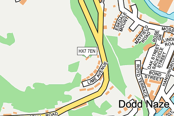 HX7 7EN map - OS OpenMap – Local (Ordnance Survey) HX7 7EN map - OS OpenMap – Local (Ordnance Survey)