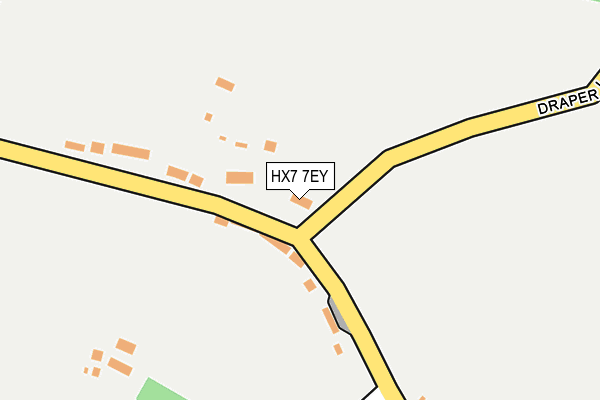 HX7 7EY map - OS OpenMap – Local (Ordnance Survey)