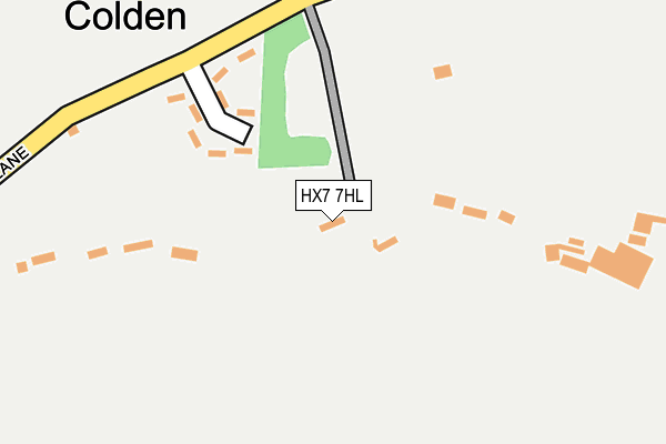 HX7 7HL map - OS OpenMap – Local (Ordnance Survey)