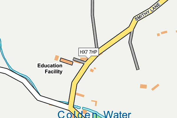 HX7 7HP map - OS OpenMap – Local (Ordnance Survey)