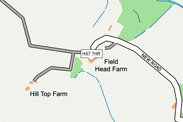 HX7 7HR map - OS OpenMap – Local (Ordnance Survey)