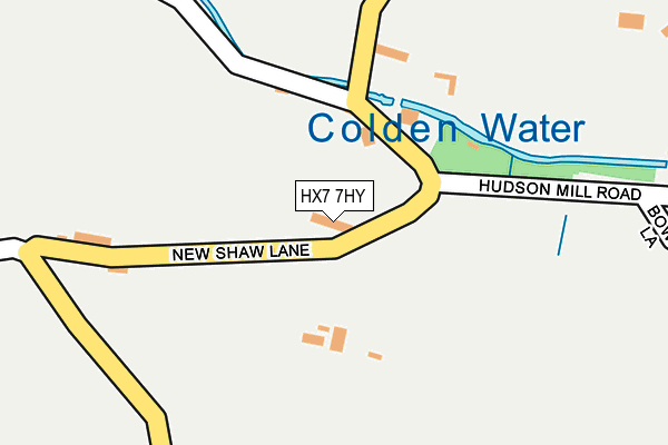 HX7 7HY map - OS OpenMap – Local (Ordnance Survey) HX7 7HY map - OS OpenMap – Local (Ordnance Survey)
