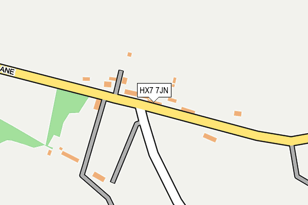 HX7 7JN map - OS OpenMap – Local (Ordnance Survey)