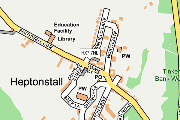 HX7 7NL map - OS OpenMap – Local (Ordnance Survey)