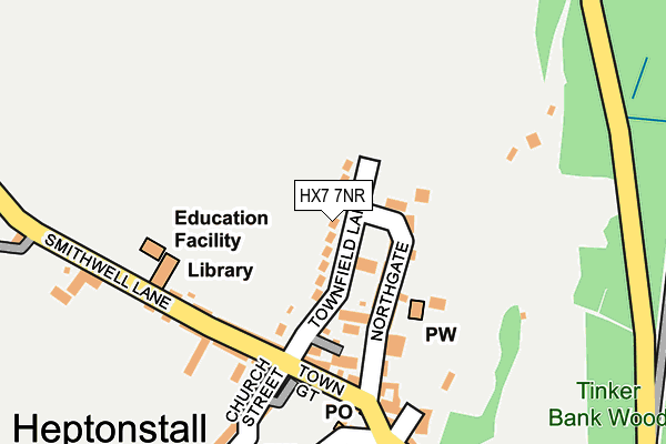 HX7 7NR map - OS OpenMap – Local (Ordnance Survey)