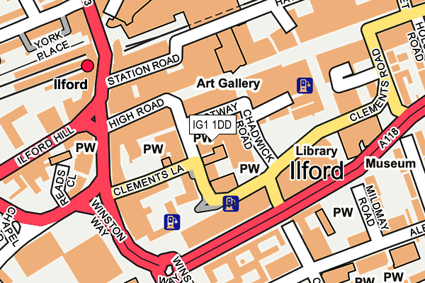 IG1 1DD map - OS OpenMap – Local (Ordnance Survey) IG1 1DD map - OS OpenMap – Local (Ordnance Survey)