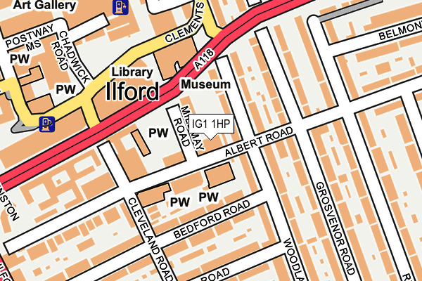IG1 1HP map - OS OpenMap – Local (Ordnance Survey) IG1 1HP map - OS OpenMap – Local (Ordnance Survey)