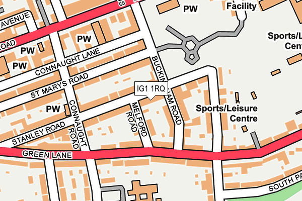 IG1 1RQ map - OS OpenMap – Local (Ordnance Survey) IG1 1RQ map - OS OpenMap – Local (Ordnance Survey)