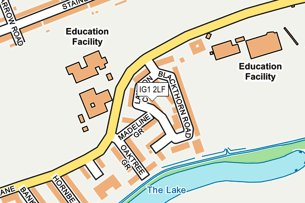 IG1 2LF map - OS OpenMap – Local (Ordnance Survey) IG1 2LF map - OS OpenMap – Local (Ordnance Survey)