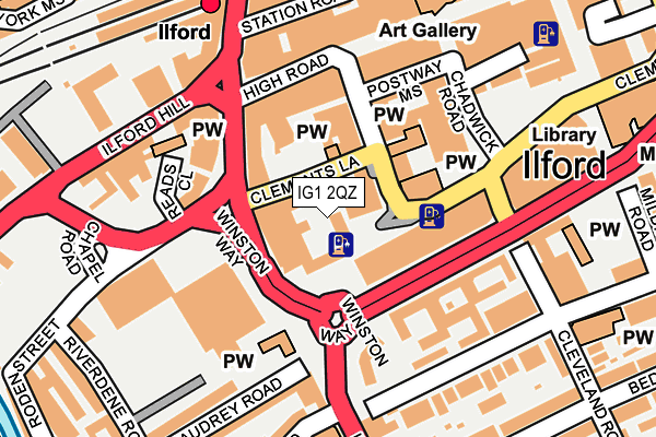IG1 2QZ map - OS OpenMap – Local (Ordnance Survey) IG1 2QZ map - OS OpenMap – Local (Ordnance Survey)