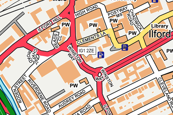 IG1 2ZE map - OS OpenMap – Local (Ordnance Survey) IG1 2ZE map - OS OpenMap – Local (Ordnance Survey)
