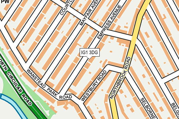 IG1 3DG map - OS OpenMap – Local (Ordnance Survey) IG1 3DG map - OS OpenMap – Local (Ordnance Survey)