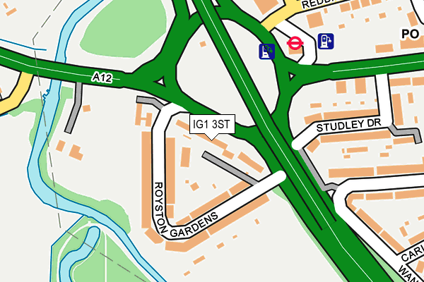 IG1 3ST map - OS OpenMap – Local (Ordnance Survey) IG1 3ST map - OS OpenMap – Local (Ordnance Survey)