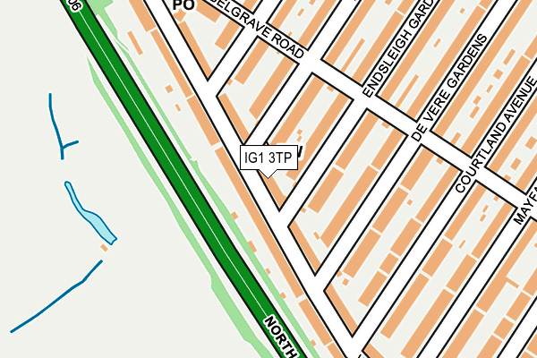 IG1 3TP map - OS OpenMap – Local (Ordnance Survey) IG1 3TP map - OS OpenMap – Local (Ordnance Survey)