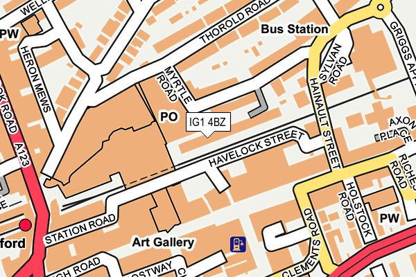 IG1 4BZ map - OS OpenMap – Local (Ordnance Survey) IG1 4BZ map - OS OpenMap – Local (Ordnance Survey)