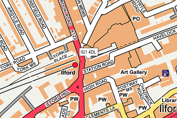 IG1 4DL map - OS OpenMap – Local (Ordnance Survey) IG1 4DL map - OS OpenMap – Local (Ordnance Survey)