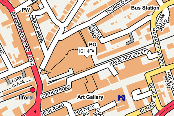 IG1 4FA map - OS OpenMap – Local (Ordnance Survey) IG1 4FA map - OS OpenMap – Local (Ordnance Survey)