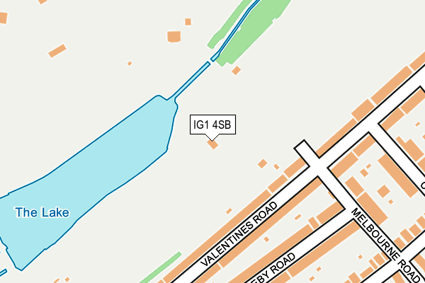 IG1 4SB map - OS OpenMap – Local (Ordnance Survey) IG1 4SB map - OS OpenMap – Local (Ordnance Survey)