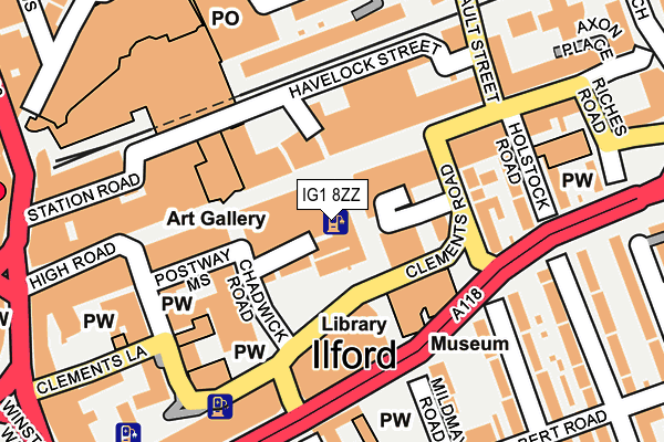 IG1 8ZZ map - OS OpenMap – Local (Ordnance Survey) IG1 8ZZ map - OS OpenMap – Local (Ordnance Survey)