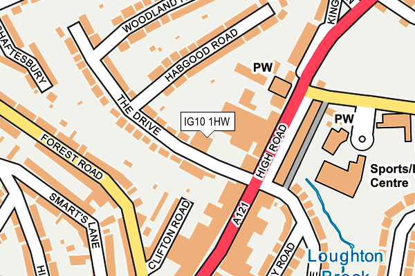 IG10 1HW map - OS OpenMap – Local (Ordnance Survey) IG10 1HW map - OS OpenMap – Local (Ordnance Survey)