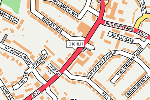 IG10 1LH map - OS OpenMap – Local (Ordnance Survey) IG10 1LH map - OS OpenMap – Local (Ordnance Survey)