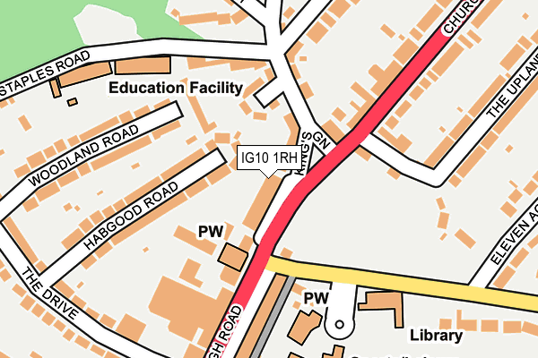 IG10 1RH map - OS OpenMap – Local (Ordnance Survey) IG10 1RH map - OS OpenMap – Local (Ordnance Survey)