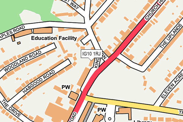 IG10 1RJ map - OS OpenMap – Local (Ordnance Survey) IG10 1RJ map - OS OpenMap – Local (Ordnance Survey)