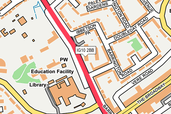 IG10 2BB map - OS OpenMap – Local (Ordnance Survey) IG10 2BB map - OS OpenMap – Local (Ordnance Survey)