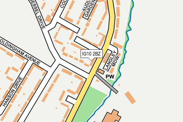 IG10 2BZ map - OS OpenMap – Local (Ordnance Survey) IG10 2BZ map - OS OpenMap – Local (Ordnance Survey)