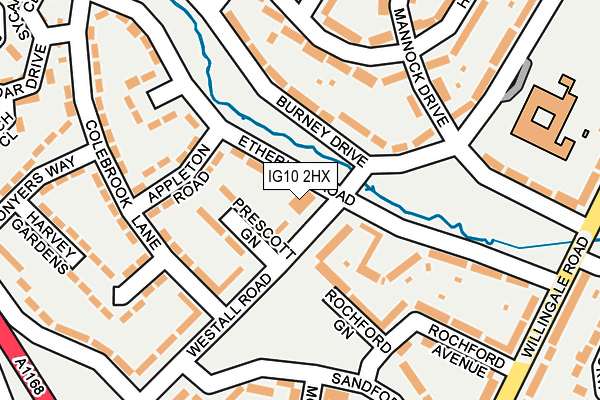 IG10 2HX map - OS OpenMap – Local (Ordnance Survey) IG10 2HX map - OS OpenMap – Local (Ordnance Survey)