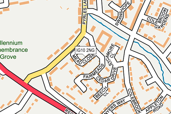 IG10 2NG map - OS OpenMap – Local (Ordnance Survey) IG10 2NG map - OS OpenMap – Local (Ordnance Survey)