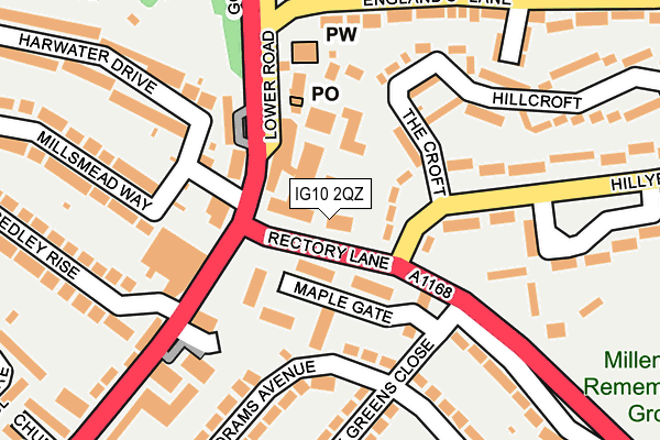 IG10 2QZ map - OS OpenMap – Local (Ordnance Survey) IG10 2QZ map - OS OpenMap – Local (Ordnance Survey)