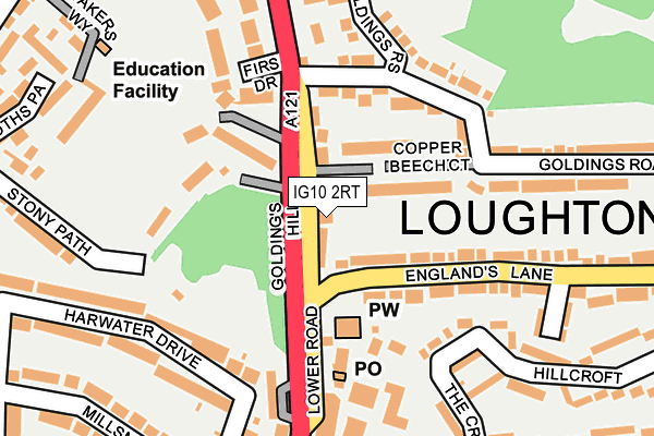 IG10 2RT map - OS OpenMap – Local (Ordnance Survey) IG10 2RT map - OS OpenMap – Local (Ordnance Survey)
